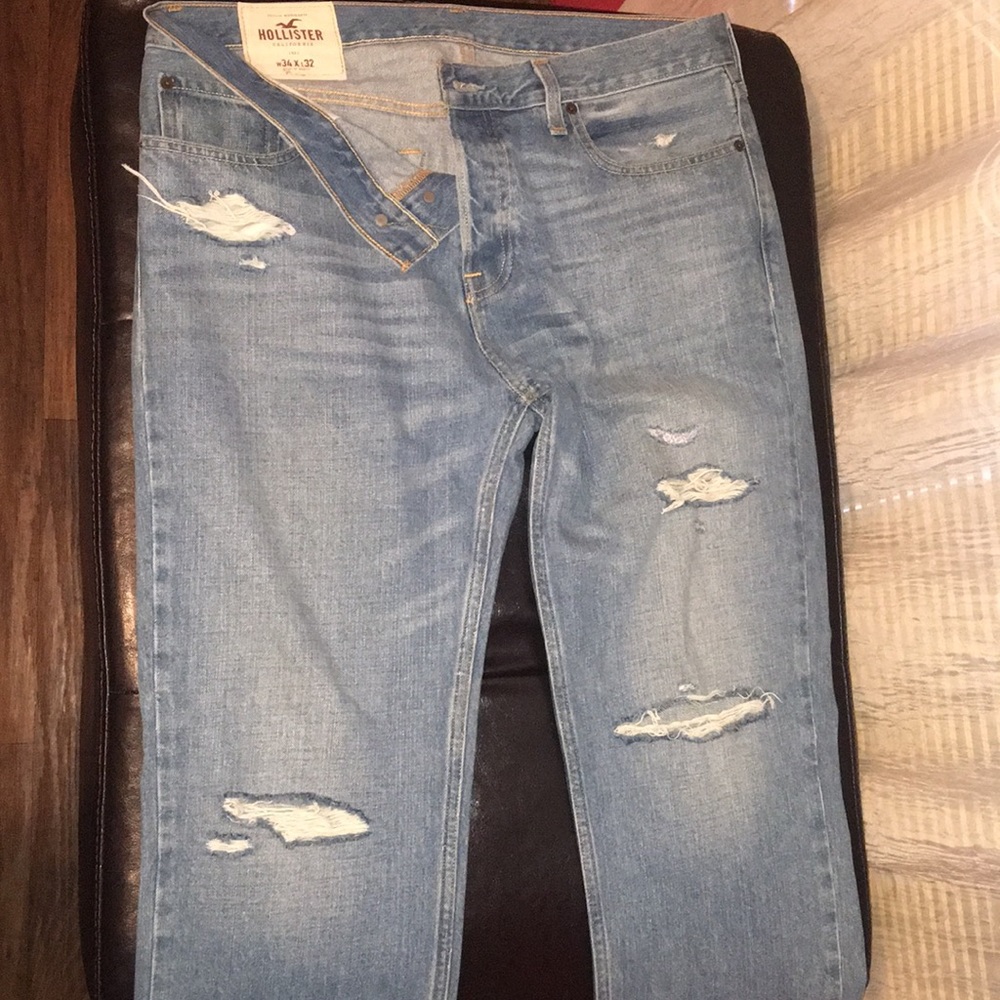 Hollister distressed denims!
